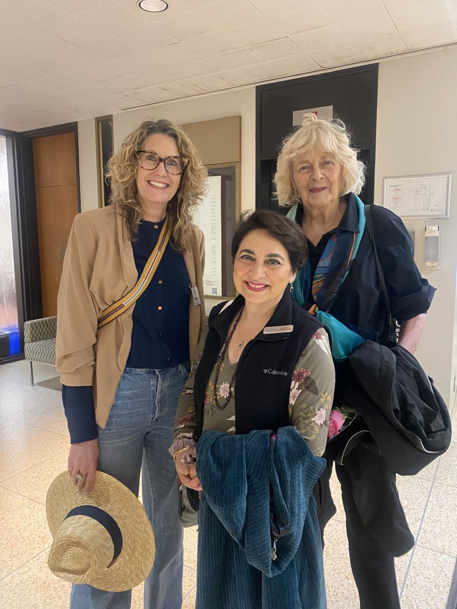 March 2024 at the University of Toronto. Shauna with her agent Samantha Haywood, and novelist Susan Swan, founder of The Carol Shields Prize. 